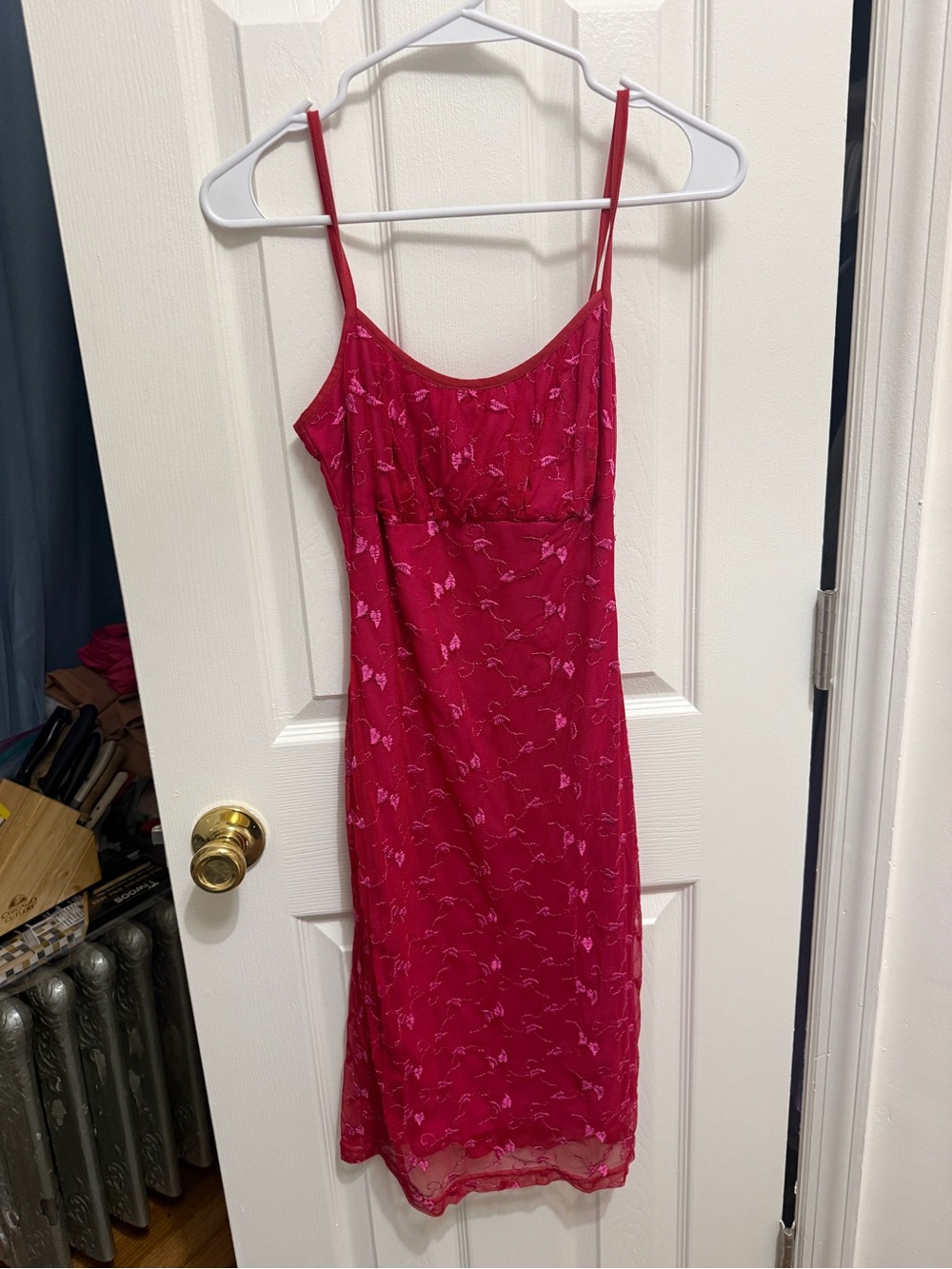 Hourglass Pink Floral Midi Slip Dress
